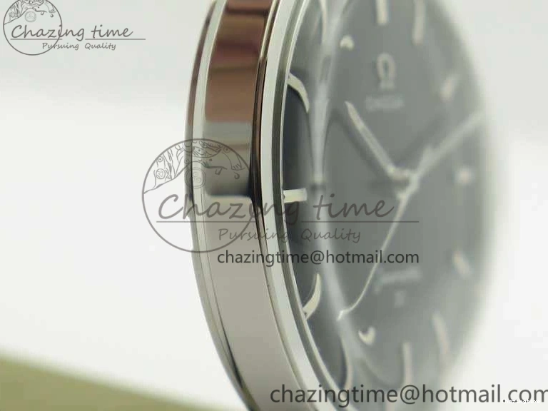 0301 EasyCare Seamaster 30 1962 SS TW Best Edition Black Dial On Leather Strap MIYOTA 8079